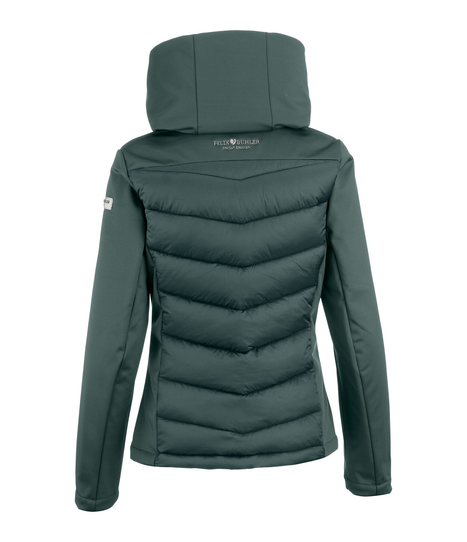 softshell combi rij-jas Claire met capuchon