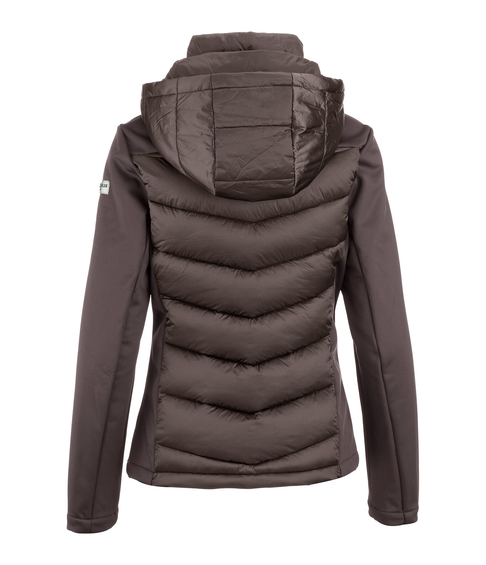 softshell combi rij-jas Claire met capuchon