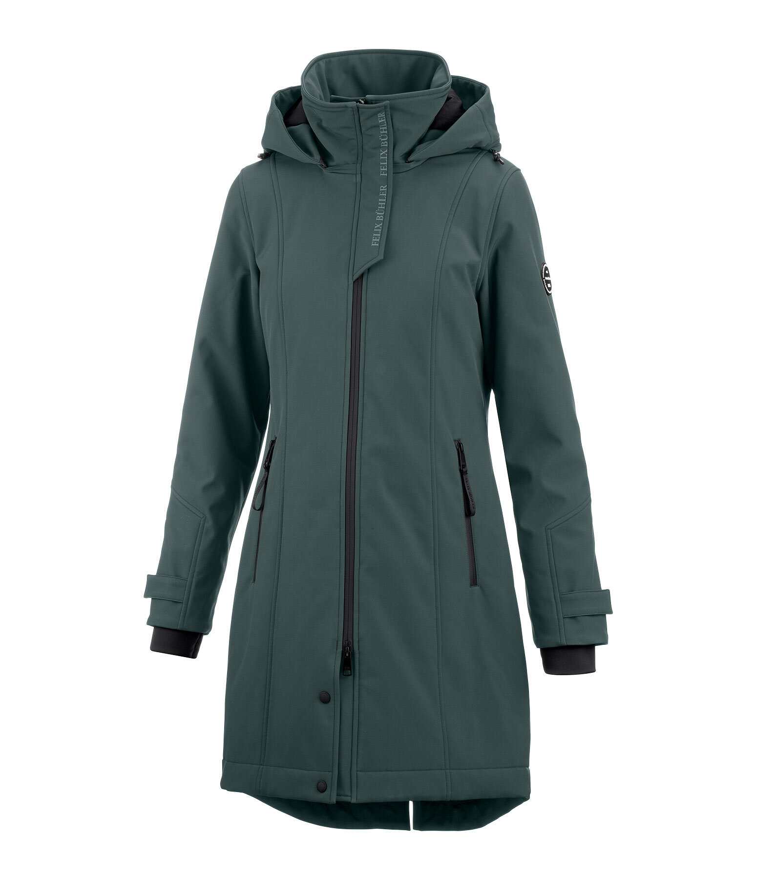 softshell rij-jas Aurelie met capuchon