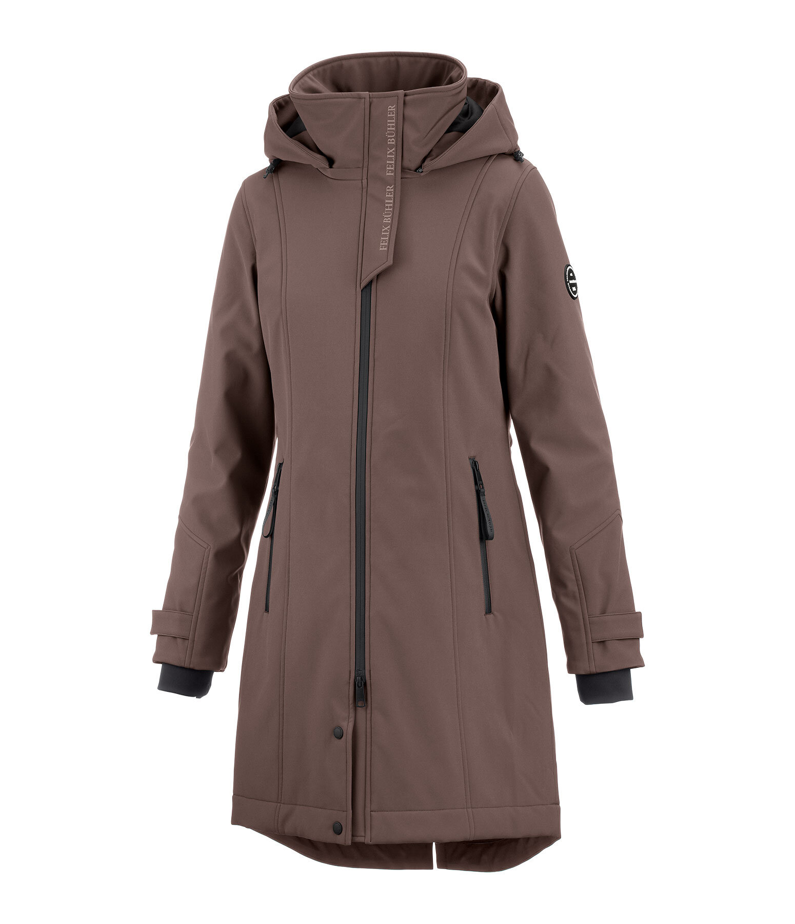 softshell rij-jas Aurelie met capuchon