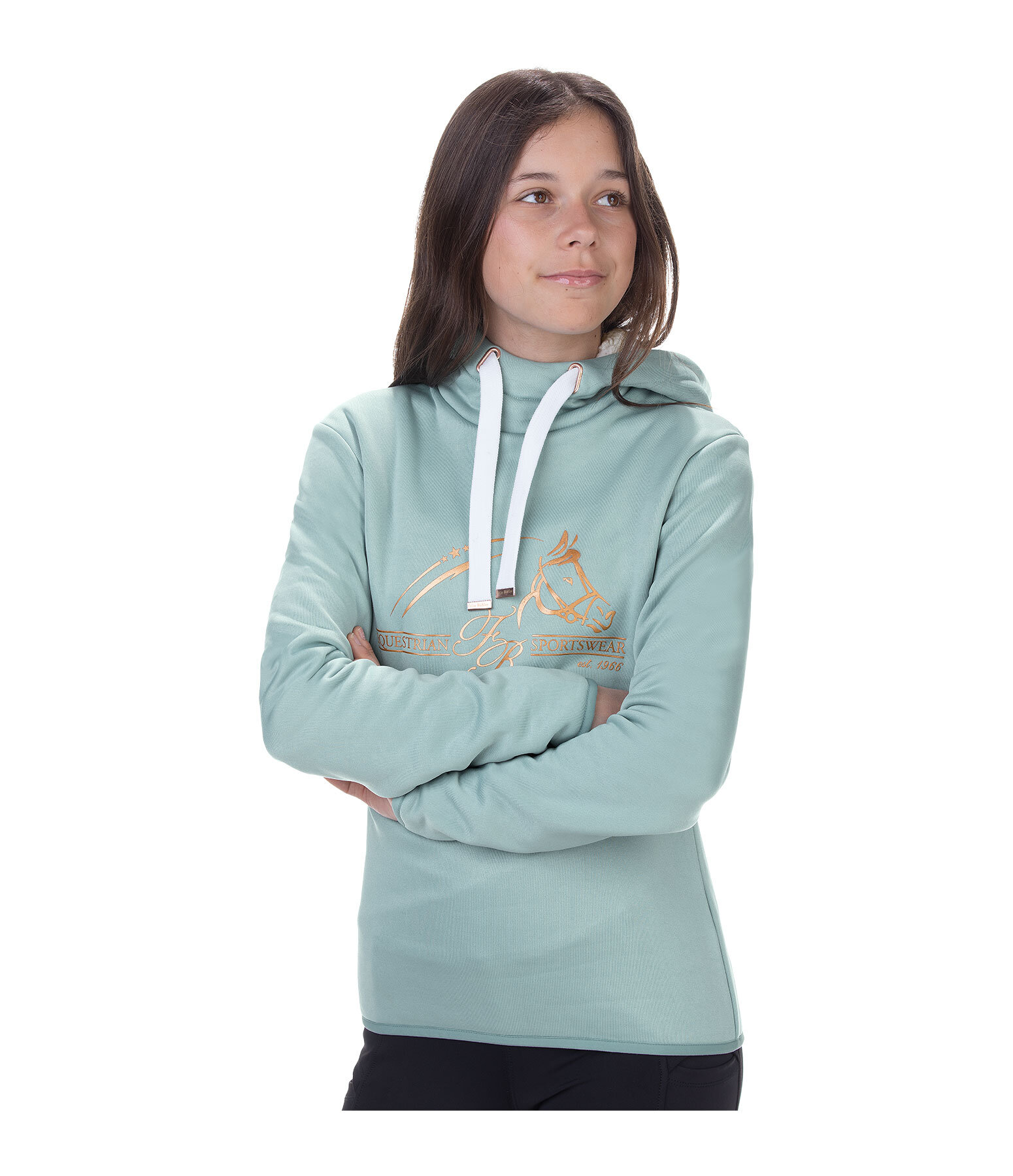 kids performance stretch hoodie Bijou