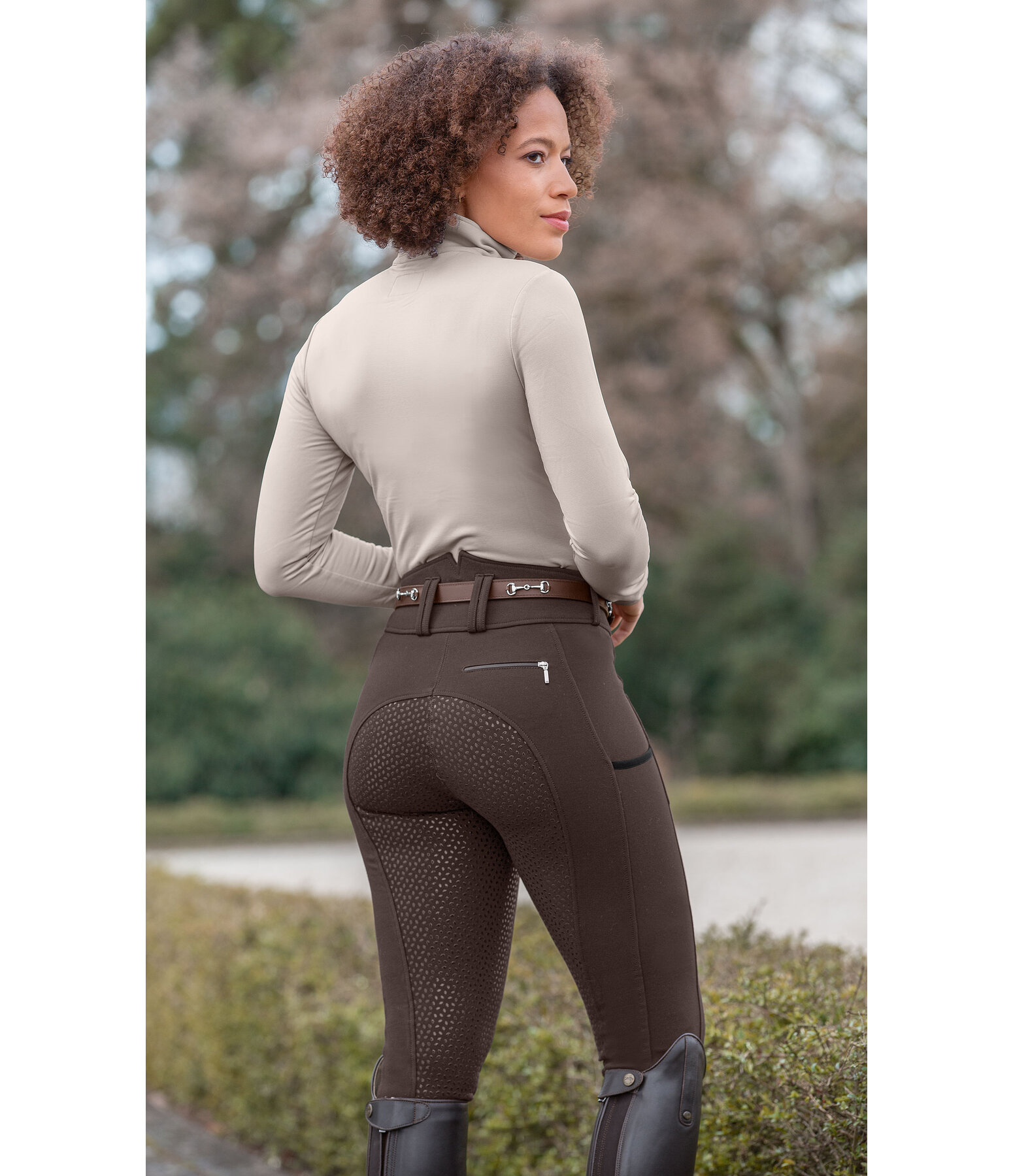 high waist grip rijbroek Juliane