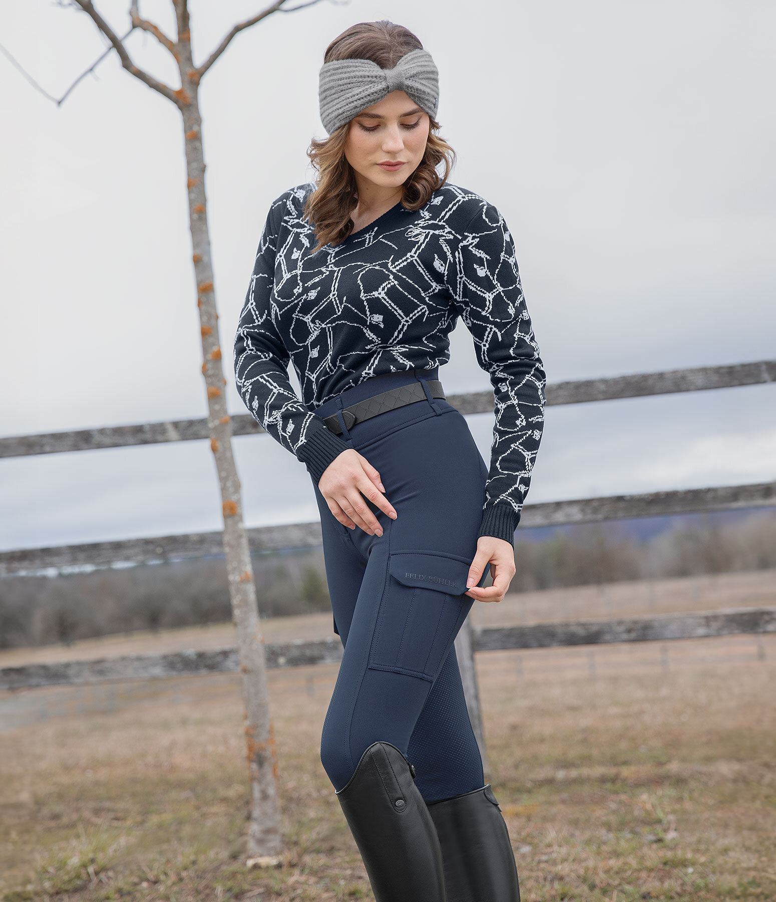 Dames-Outfit Amber in navy