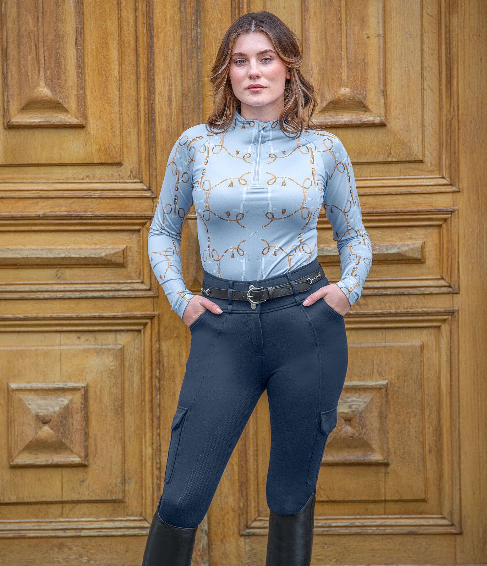 Dames-Outfit Maja in ice-blue