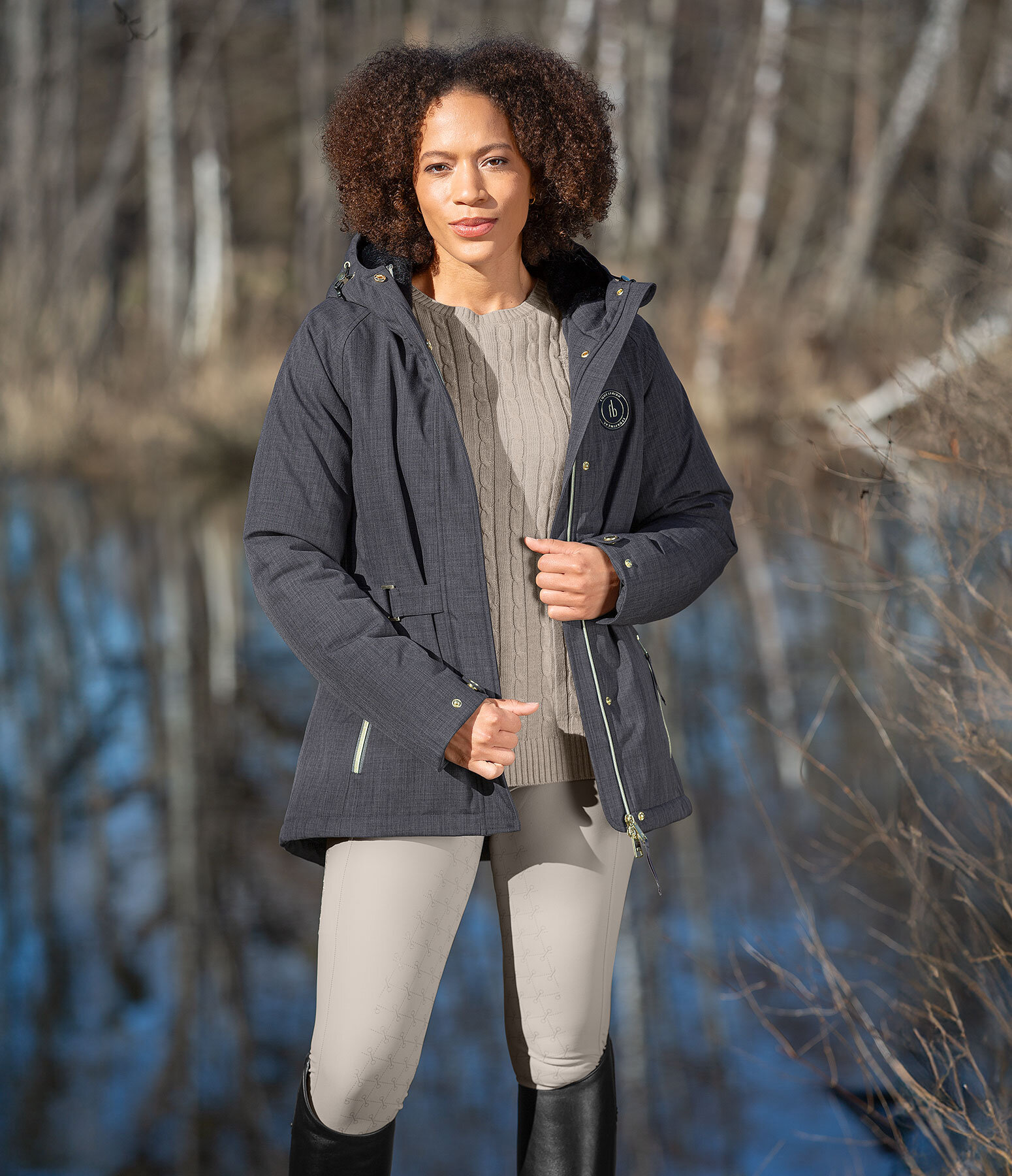 Dames-Outfit Femke in carbon