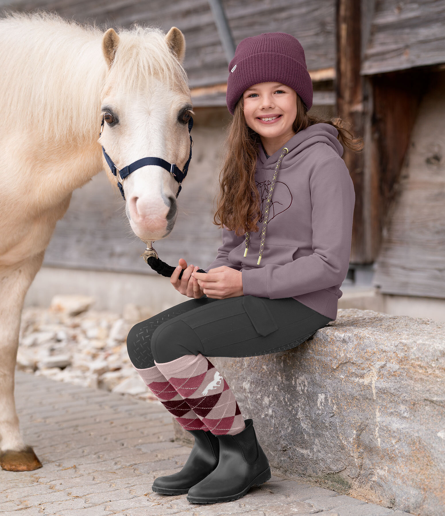 Kids-Outfit Fritzi II in cassis