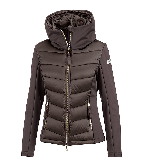 softshell combi rij-jas Claire met capuchon