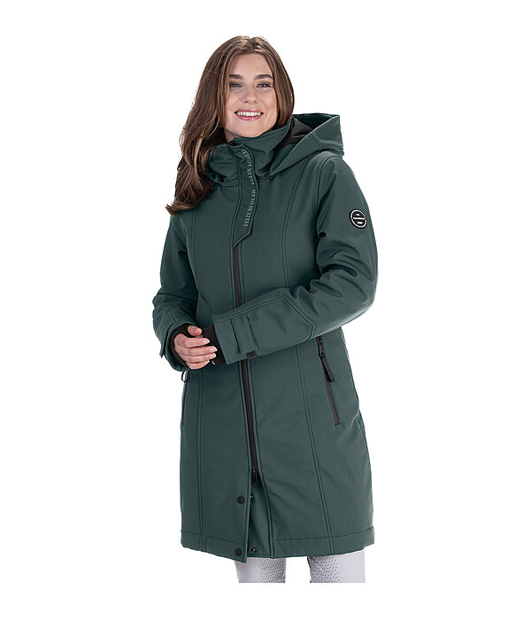 softshell rij-jas Aurelie met capuchon