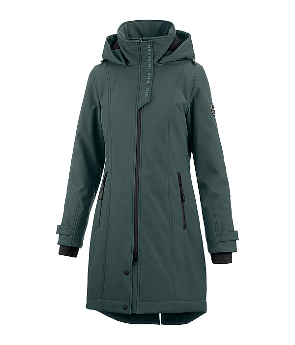 softshell rij-jas Aurelie met capuchon