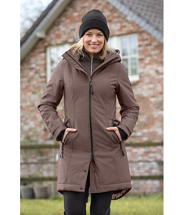 softshell rij-jas Aurelie met capuchon